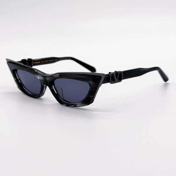 NEW VALENTINO V-GOLDCUT VLS-113B BLACK WOMEN CAT EYE SUNGLASSES VALENTINO main image 13